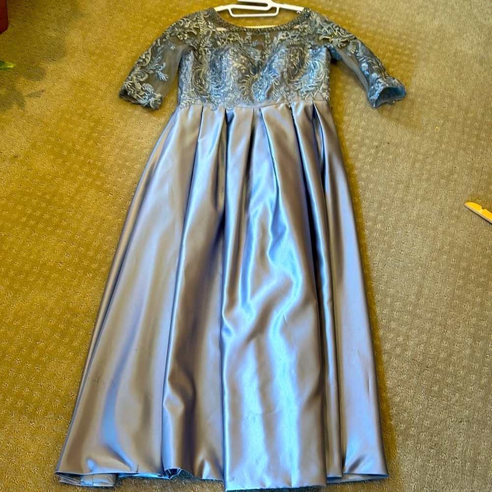 Silver/gray evening dress